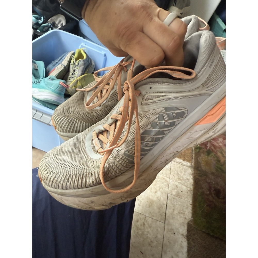 Hoka One One Bondi 7 Women's Size 10 Running Shoes Cushioned Breathable Mesh